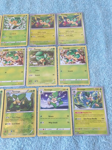 PANSAGE & SIMISAGE KONVOLUT POKEMON KARTEN - Bild 5 von 9