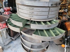 Industrial Frick-Gallagher Rotabin  Revolving Parts Bin Rare Pie Shape Drawers