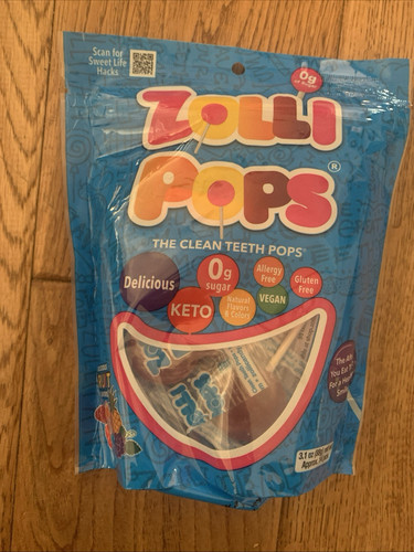 Zolli Pops Clean Teeth Lutscher, Anti Hohlraum, zuckerfreie Süßigkeiten, natürliche Früchte - Bild 1 von 2