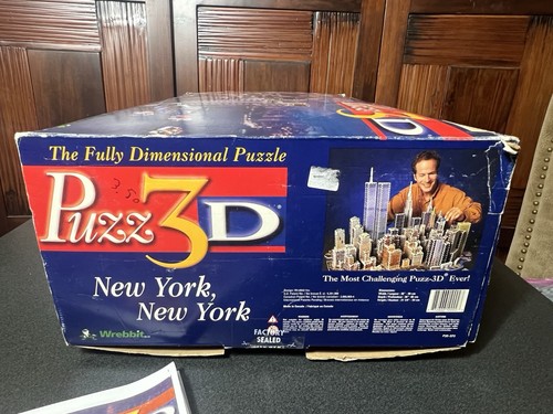 Wrebbit Puzz 3D New York New York 3141pc -1997 Complete w/ Box, Plus Bonus Taxi - Picture 4 of 24
