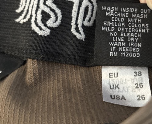 Goode Rider Breeches Ribbed Brown Horse Equestrian Pants Size 26L - Picture 4 of 8