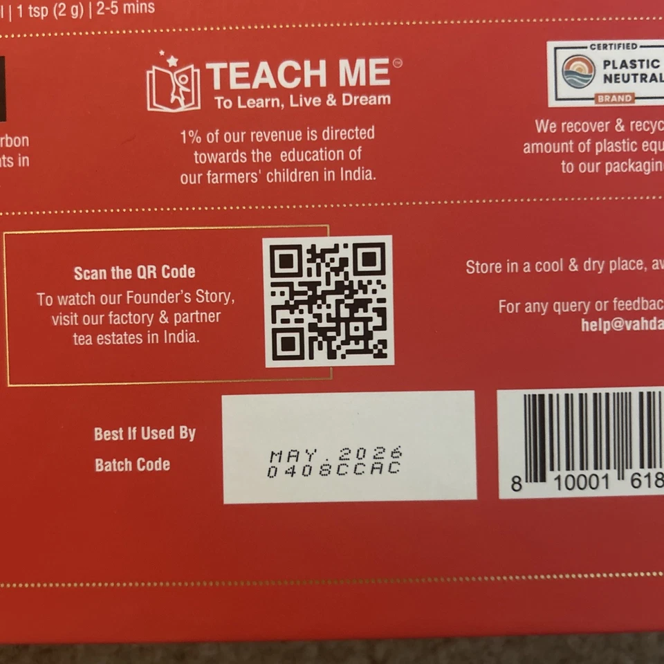 Williams Sonoma Vahdamn 24 Teas Of Christmas Advent Calendar Loose Leaf Tea - Image 4 of 4