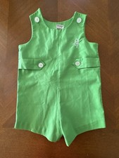 Vintage Perma Prest Disney Winnie The Pooh Sears Overall Green 1960 s Baby Sz 2