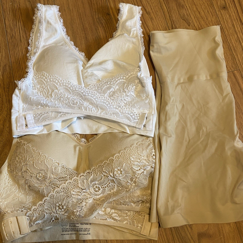 Med/Lg Cara Mia Criss Cross Lift Stütz-BHs & Bauchformer wie im TV + FB gesehen