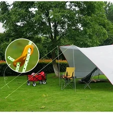 10Pcs Tent Rope Tensioners Aluminum Alloy Guyline Cord Adjusters for Camping