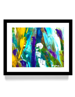 Guajardo Art: Mardi Gras 14X11 Paper Bold Colorful Abstract