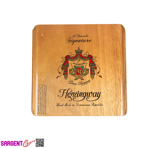 Caja de cigarros de madera vacía Arturo Fuente Hemingway Signature 7,25x6,75x2,75 - Imagen 4 de 5