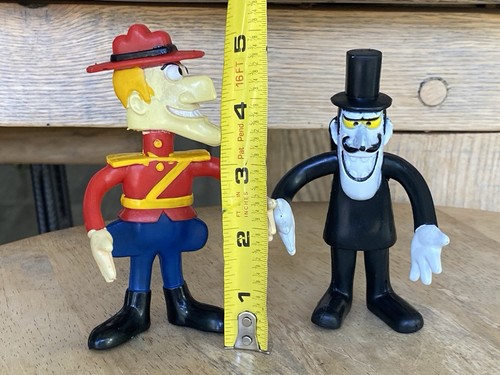 WHAM-O Rocky & BULLWINKLE DUDLEY DO RIGHT AND SNIDELY WHIPLASH BENDY FIGURES - Picture 15 of 15