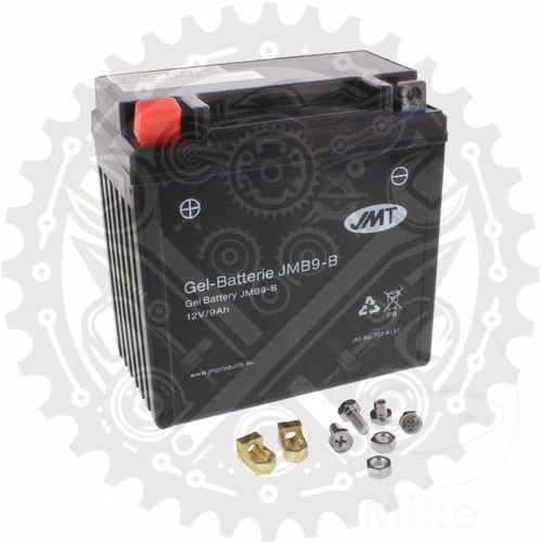 JMT Batterie YB9-B-BS GEL 12V 9Ah (10 Std) passend für Piaggio Fly 100 2007-2010 - Bild 1 von 5