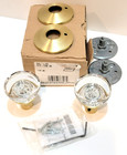 SCHLAGE Custom Glass Knob Set Non Turn Satin Brass FC172 HOB 608 Closet Bath