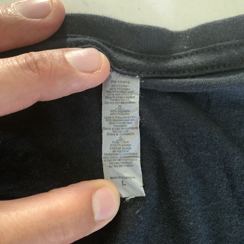 T-Shirt Größe Large Farbe schwarz Reggae Marihuana Blatt mit V-Ausschnitt gebraucht - Bild 3 von 5