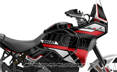 New Graphic kit for DUCATI Desert X / Desert X Rally Decal Sticker (DCT-BWR) - Picture 2 of 6