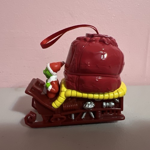 Dr. Seuss How The Grinch Stole Christmas Ornament 3" Plastic Sleigh - Picture 3 of 5