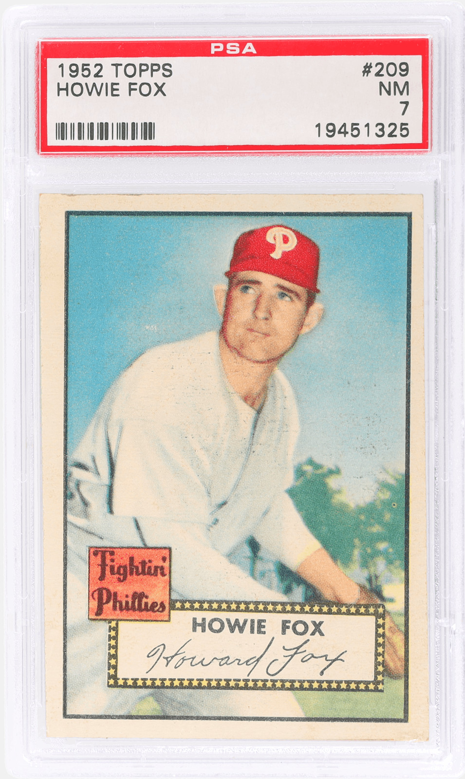 1952 Topps Howie Fox #209 PSA 7