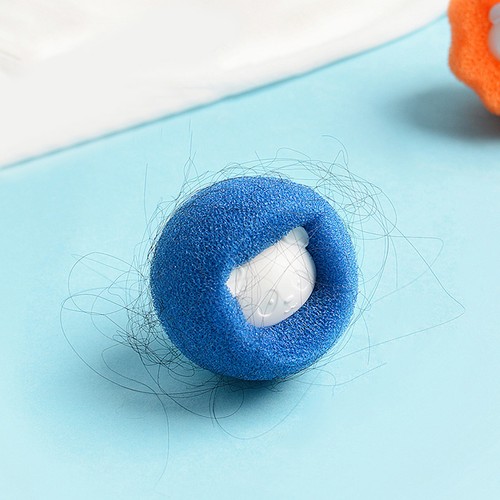 1x Hair Remover Ball Clean Ball Pet Clothes Cleaning Tool Washing Machine Sponge - Foto 5 di 13