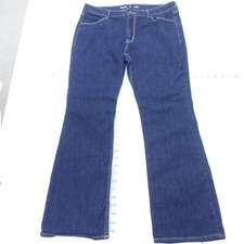 Old Navy Mid Rise Wow Bootcut Leg Jeans Womens 12 Blue Denim Cotton Stretch