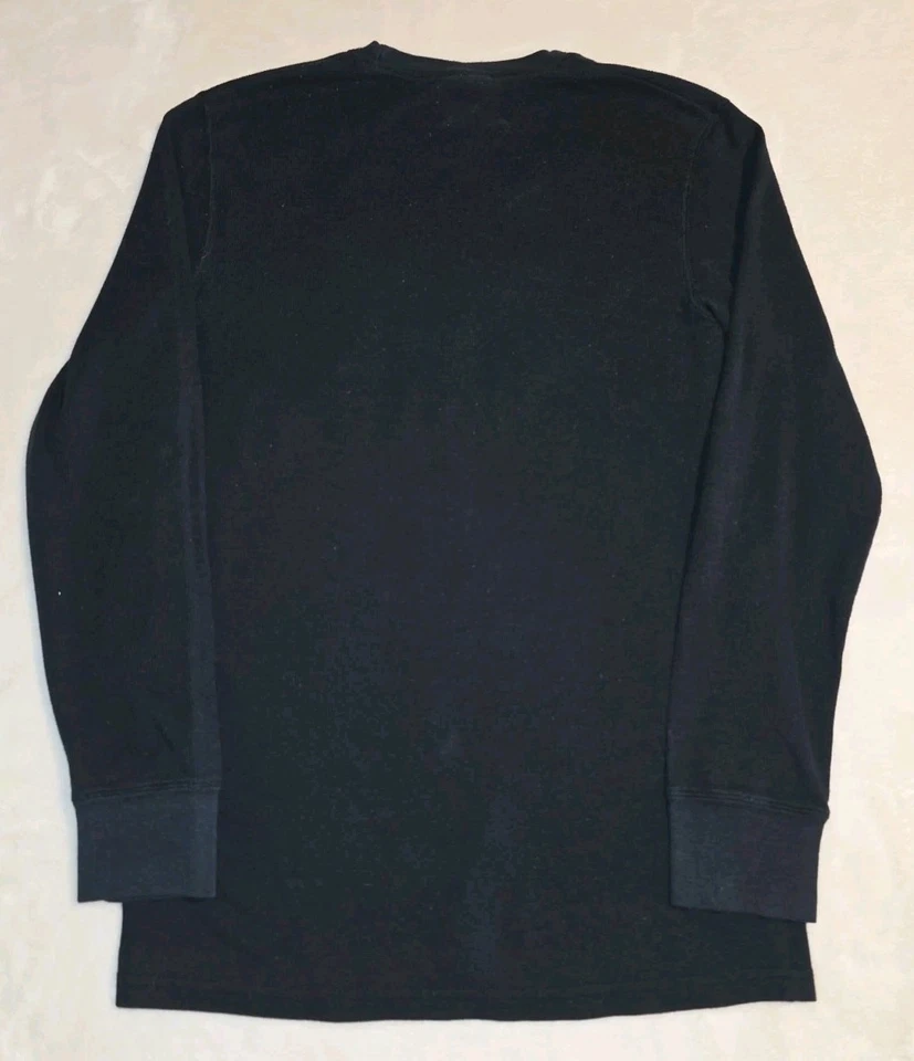 Zoo York Y2K Skate 00s Hombre Blanco y Negro Manga Larga Camiseta Térmica LG Foto 2 de 4