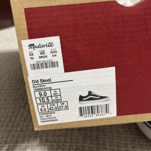 VANS Old Skool Negro Blanco Lona Tenis Hombres Mujeres Zapatos - Imagen 8 de 8