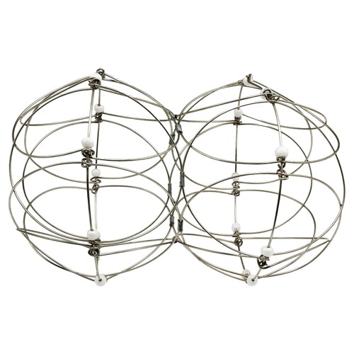 4D Mandala dekoratives Drahtgeflecht silber Entspannungsspiel Lebensblume - Picture 22 of 35