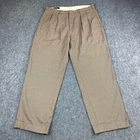 Polo Ralph Lauren Mens Trousers Pant Relaxed Straight 36 34 Beige Preppy VINTAGE