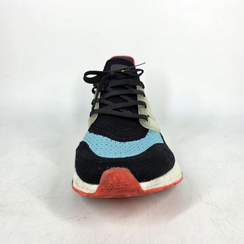 Adidas Ultraboost 21 Black Pulse Aqua Running Athletic Shoes Mens 5 1/2 Womens 7 - Picture 11 of 17
