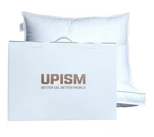 UPISM Premium Bed Pillows Queen Size Set of 2 Down Alternative White