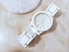 Nixon 51-30 Chrono ALL WHITE / GOLD Chronograph Wristwatch