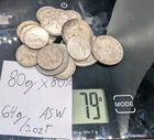 Pre-1967 Canada 2oz ASW Silver Junk Coins 80% Dimes Quarters Half 3.4 $ Face Val