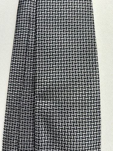 Neu mit Etikett Jos A Bank 1905 Krawatte 100 % Seide schwarz grau Muster Krawatte - Bild 8 von 8