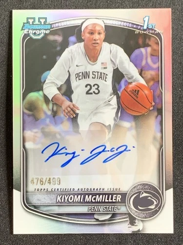 Kiyomi McMiller 2025-26 Topps Bowman Chrome Prospect Refractor Auto /499 #CPA-KM