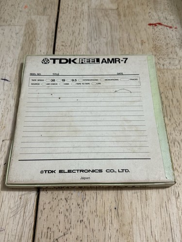 Vintage TDK gebraucht 7" Metal Reel to Reel Tape professionelles Tonband AMR-7 - Bild 2 von 5