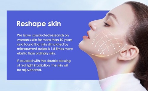 Microcurrent Facial Device w/ Latest Red Light Technology Facelift Anti-wrinkle - Picture 7 of 7