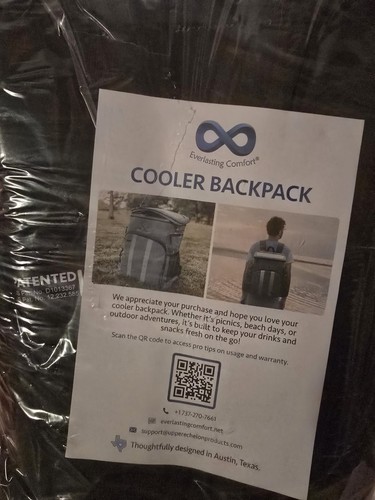 Insulated Backpack Cooler - 54 Cans, 24 Hour Cooling, Wider Straps, Lightweight  - Picture 1 of 11