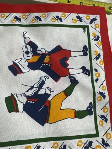 Stildukar Swedish Fabric Table Runner Dancers Floral Flower Sweden 10.5 X 32 in - Picture 4 of 8