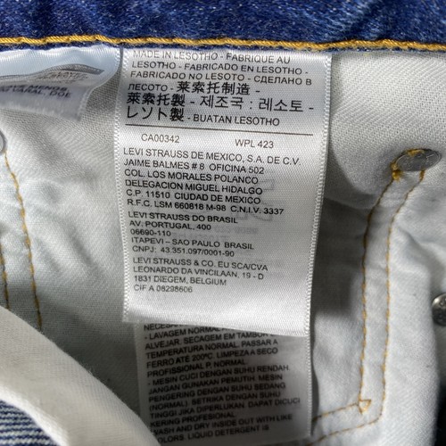 2 Stück Levi's 505 Jeans Straight Fit Medium Wash Blau Denim Herren 40x29 - Bild 20 von 21