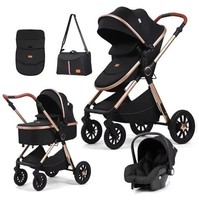Newborn Baby Pram Pushchair Buggy Stroller 3in1 Travel System Car Seat Included