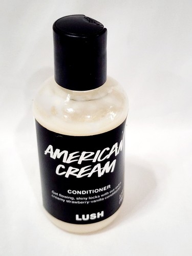 Lush AMERICAN CREAM Conditioner Shiny Strawberry Vanilla Hair 3.3 oz/100mL New - Picture 6 of 8