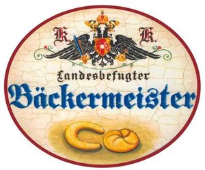 Nostalgieschild Bäckermeister