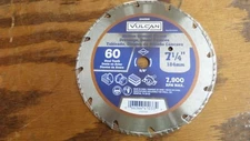 Vulcan 410331OR Circular Saw Blade, Planer Steel, 7-1/4" Dia