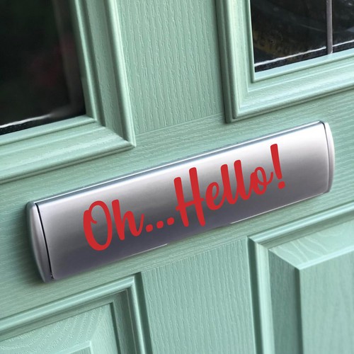 Oh Hello Letterbox Vinyl Decal Label Sticker Hinch Decal DIY Novelty Letter Box - Picture 8 of 10