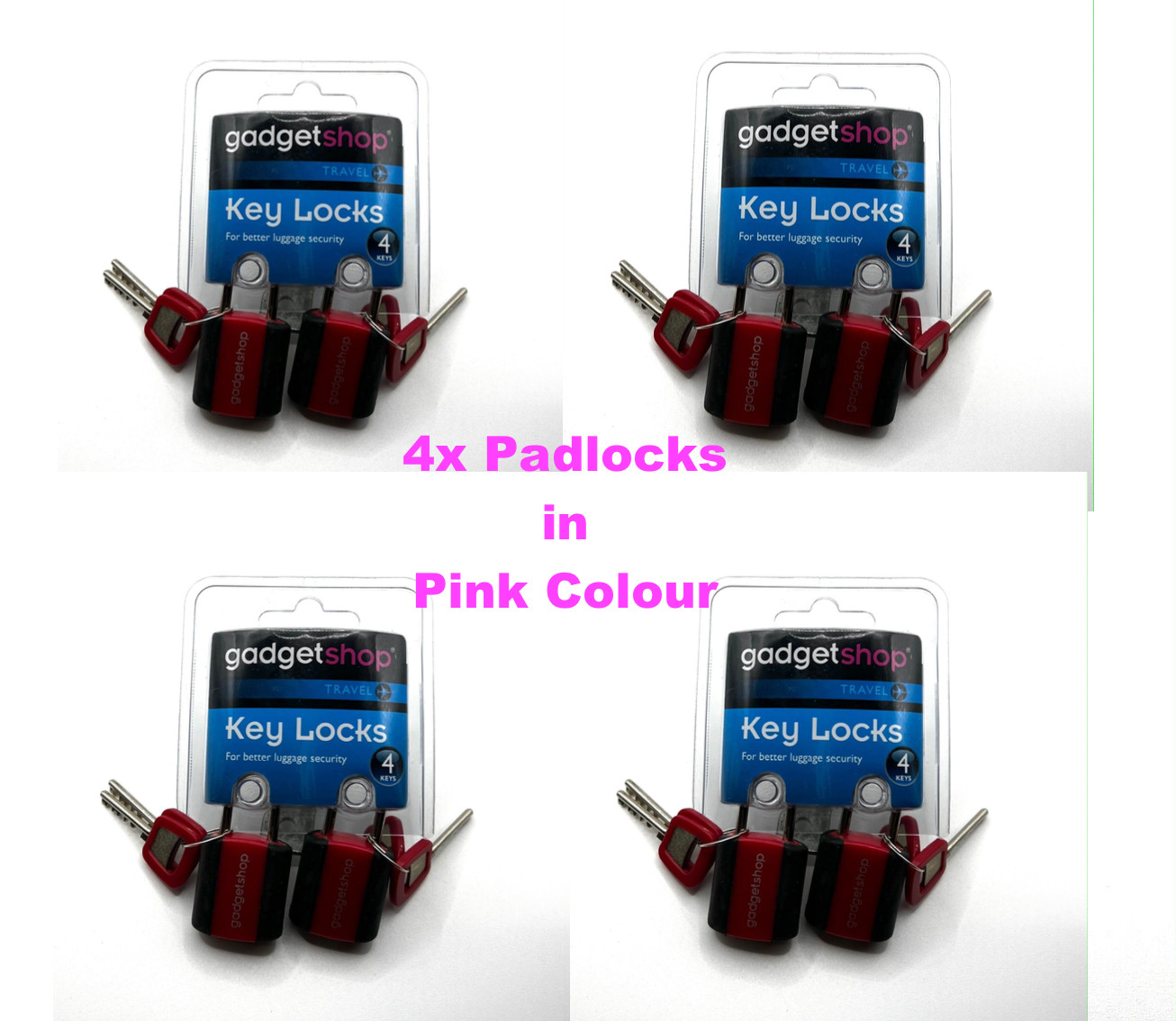 "Candado Cerradura con Llaves de Maleta de Seguridad para GIMNASIO de Viaje (4x CANDADOS)"OFERTA"