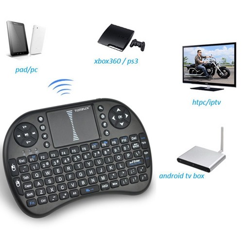 Tonbux Mini Wireless Keyboard with Touchpad, British Layout – Black - Picture 6 of 7