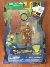 New Ben 10 Alien Force Collection Alan As Heatblast Bandai 2008 4"  Skateboard