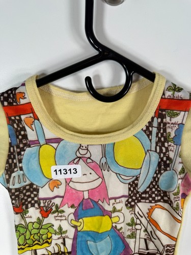 Vtg 70s Kids Girls Crewneck Home Cooking Mom Graphic Tee T Shirt Sz 10x13.5 - Picture 4 of 8