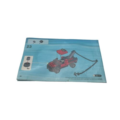 Instruction Manuals ONLY for Lego City Set 60047- Book 2– Get Away Car Red