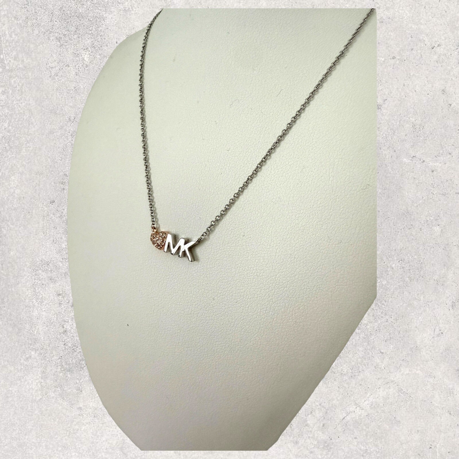 MICHAEL KORS MK Kette Halskette Anhänger MKJ7977931 Silber Rosé NEU Geschenk Box