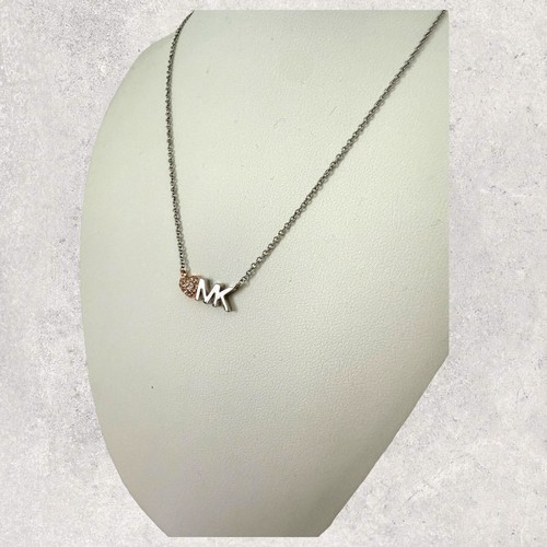 MICHAEL KORS MK Kette Halskette Anhänger MKJ7977931 Silber Rosé NEU Geschenk Box - Bild 1 von 6
