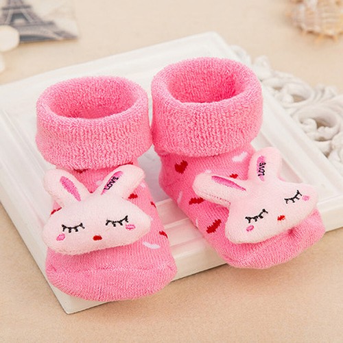 US 6 Pack Cute 3D Cartoon Anti-Skid Baby Booties Sock Slipper Shoes - Picture 5 of 25