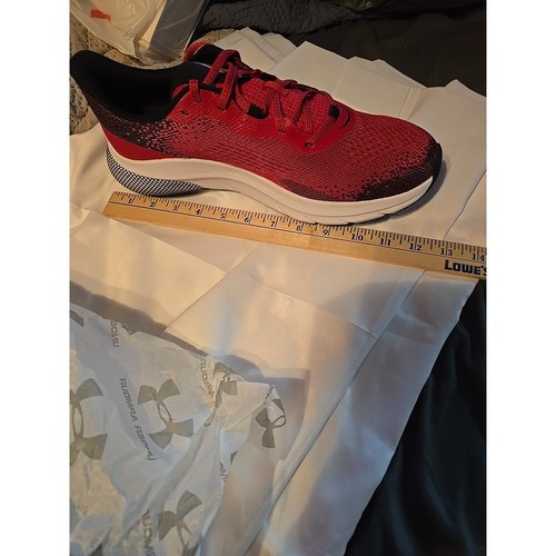 Size 11 - Under Armour HOVR Turbulence 2 Red/black Sneakers Mens - Picture 6 of 10
