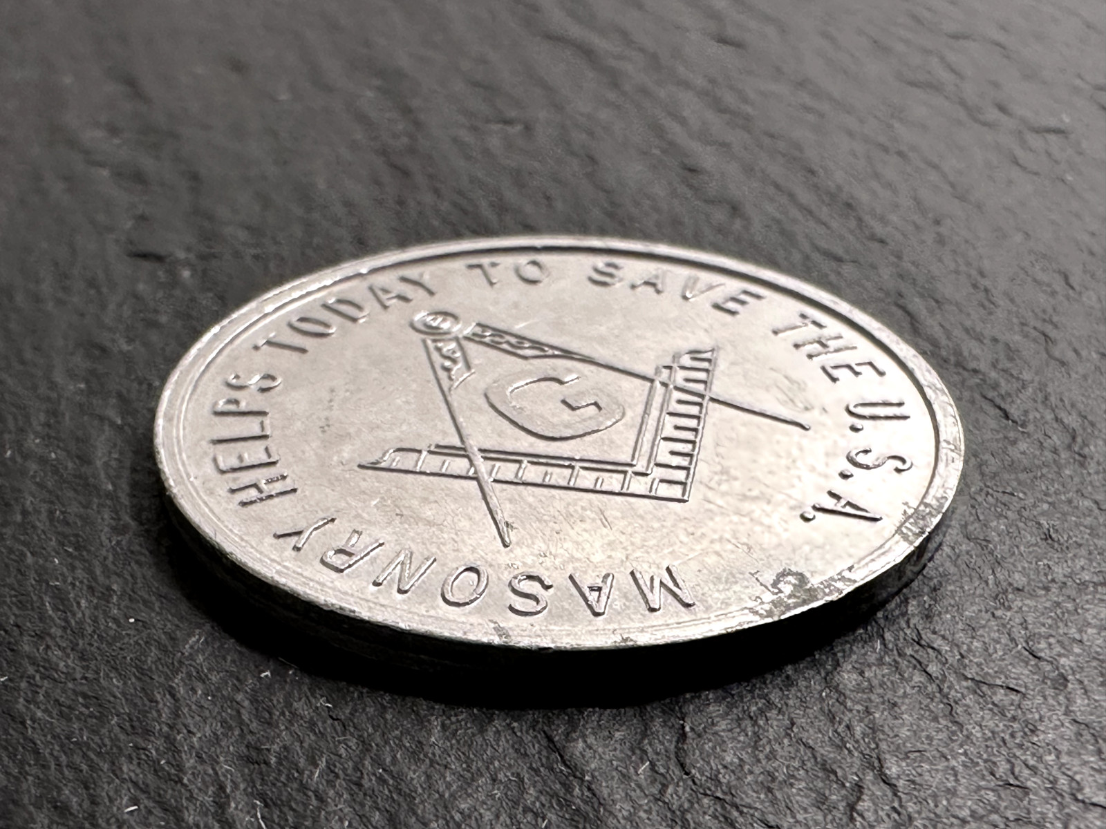 MASONIC GRAND LODGE OF TEXAS COIN AF & AM GRAND MASTER 1971 JOE W. STEED